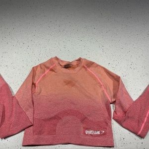 Gymshark ombre long sleeve top